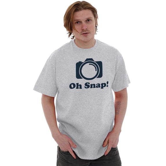 Oh Snap Camera Snapshot Cute Hobby Men's Graphic T Shirt Tees Brisco Brands L