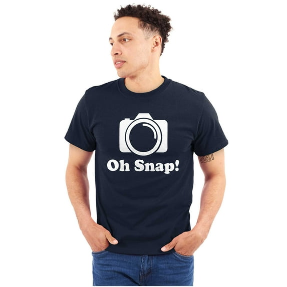 Oh Snap Camera Snapshot Cute Hobby Plus Size Crewneck Graphic Tee Shirt Brisco Brands 3X