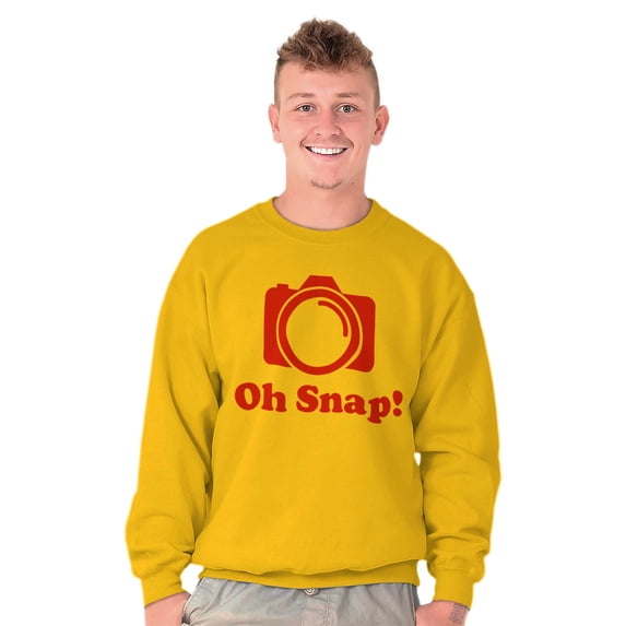 Oh Snap Camera Snapshot Cute Hobby Sweatshirt for Men or Women Brisco Brands S