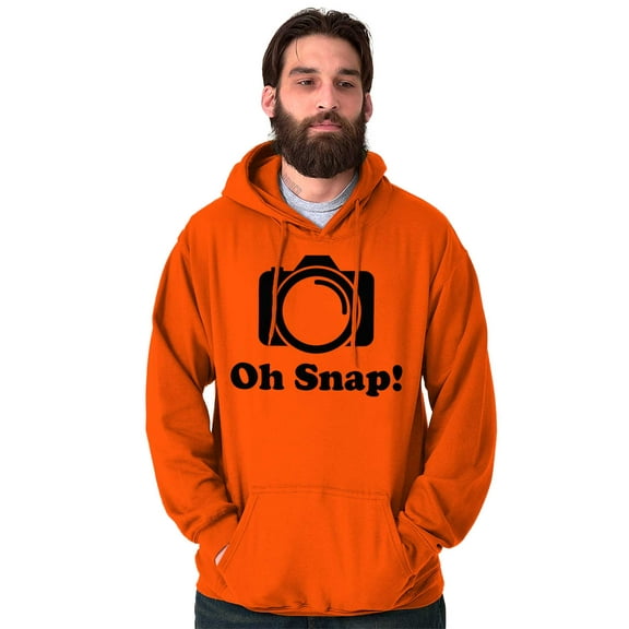 Oh Snap Camera Snapshot Cute Hobby Unisex Plus Fleece Graphic Hoodie Brisco Brands 2X