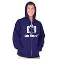 thumbnail image 1 of Oh Snap Camera Snapshot Cute Hobby Zip Up Hoodie Men's Women's Brisco Brands X, 1 of 6