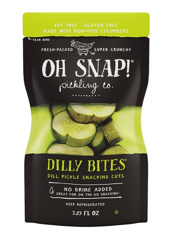 Oh Snap! Dilly Bites Dill Pickle Snacking Cuts, 3.5 oz