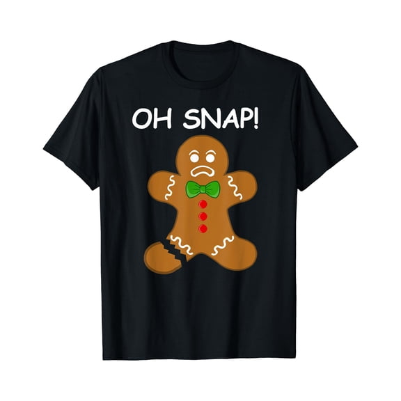 Oh Snap! Gingerbread Man Cookie Broken Leg Baking T-Shirt