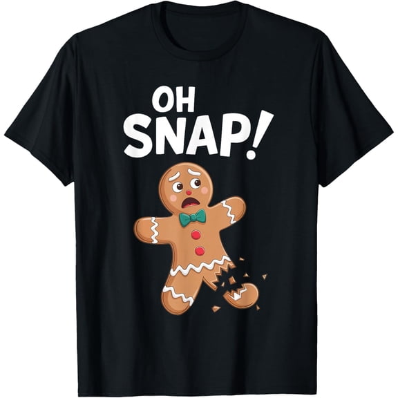 Oh Snap Gingerbread Man Shirt Adult Men Women Costume T-Shirt