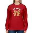 thumbnail image 1 of Oh Snap! Gingerbread Sweatshirt Women -Smartprints Designs, Female Large, 1 of 4