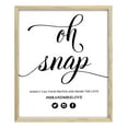 thumbnail image 1 of Oh Snap! Hashtag Wedding Sign Wedding Decor Custom Social Media Sign Wedding decor Hashtag Name Personalized Party Print, 1 of 1