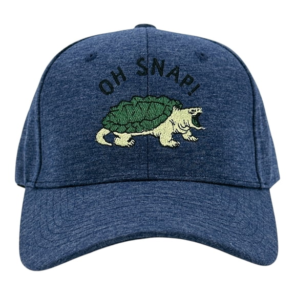 Oh Snap Hat Funny Sarcastic Snapping Turtle Graphic Novelty Cap