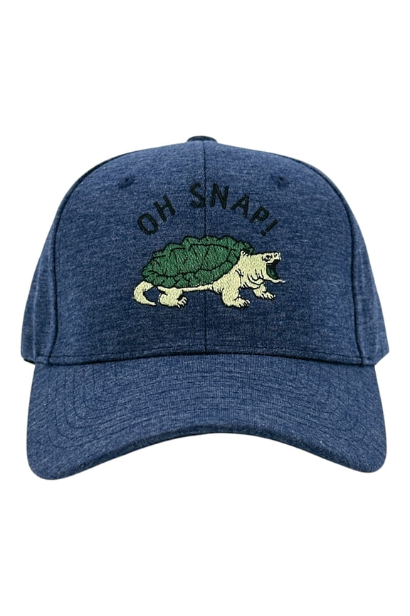 Oh Snap Hat Funny Sarcastic Snapping Turtle Graphic Novelty Cap