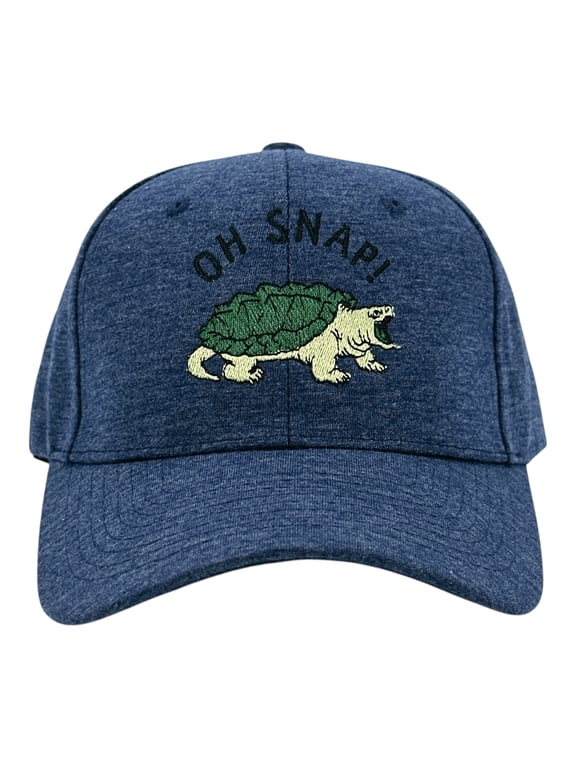 Oh Snap Hat Funny Sarcastic Snapping Turtle Graphic Novelty Cap