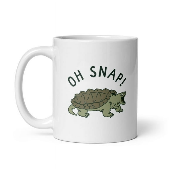 Oh Snap Mug Funny Snapping Turtle Joke Novelty Cup