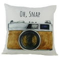 thumbnail image 1 of Oh Snap | Photographer Gift | Pillow Cover | Photography Gifts | Vintage Camera Lens | Home Décor | Throw Pillow | Unique Friend Gift, 1 of 5
