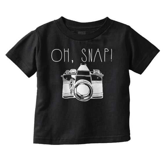 Oh Snap Photography Lover Toddler Boy Girl T Shirt Infant Toddler Brisco Brands 18M