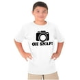 thumbnail image 1 of Oh Snap Shot Photography Photographer Crewneck T Shirts Boy Girl Teen Brisco Brands X, 1 of 6