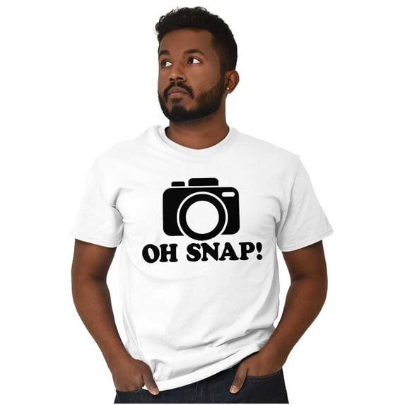 Oh Snap Shot Photography Photographer Men's Graphic T Shirt Tees Brisco Brands L