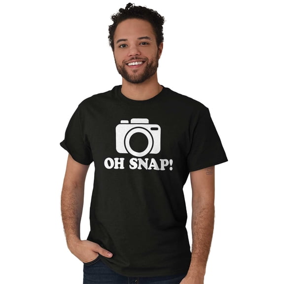 Oh Snap Shot Photography Photographer Men's Graphic T Shirt Tees Brisco Brands X