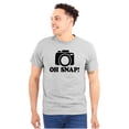 thumbnail image 1 of Oh Snap Shot Photography Photographer Plus Size Crewneck Graphic Tee Shirt Brisco Brands 2X, 1 of 5