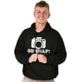 thumbnail image 1 of Oh Snap Shot Photography Photographer Unisex Plus Fleece Graphic Hoodie Brisco Brands 2X, 1 of 5