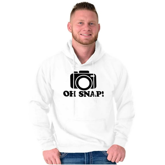 Oh Snap Shot Photography Photographer Unisex Plus Fleece Graphic Hoodie Brisco Brands 3X