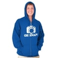 thumbnail image 1 of Oh Snap Shot Photography Photographer Zip Up Hoodie Men's Women's Brisco Brands X, 1 of 6