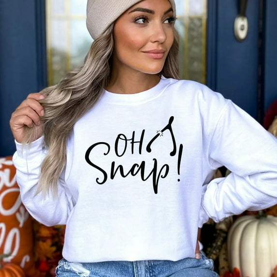 Oh Snap Thanksgiving Thanksgiving Sweatshirt, Cute Thanksgiving Shirt, Fall Clothing, Thankful Family Shirts