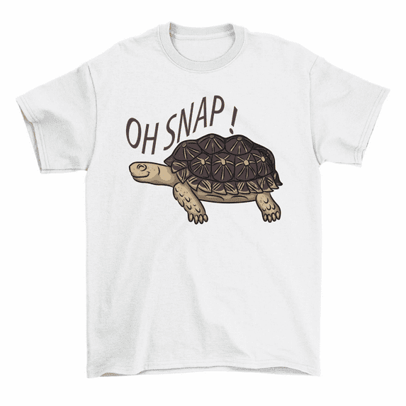 Oh Snap Turtle T-Shirt Cool Animal Snapping Turtle Tee Men Women Unisex