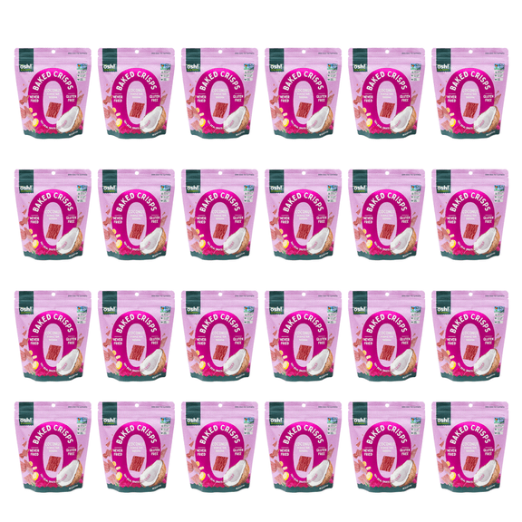 Oh So Healthy Baked Fruit Crisps Chips Coconut Purple Yam Banana (24x1.41 oz)