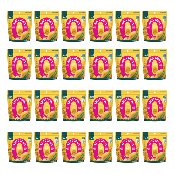 Oh So Healthy Baked Fruit Crisps Chips Mango Sweet Potato Banana (24x1.41oz)