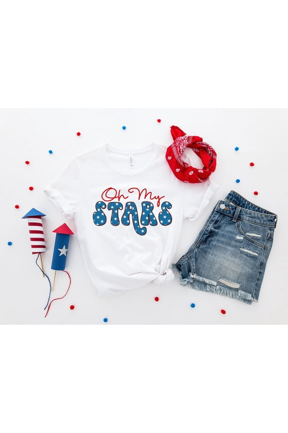 Oh My Stars Shirt, 4th of July Shirt, Merica Shirt, Fourth of July, USA, Independence Day, Red White Blue, Stars and Stripes, America TSHIRT All Size S-5XL