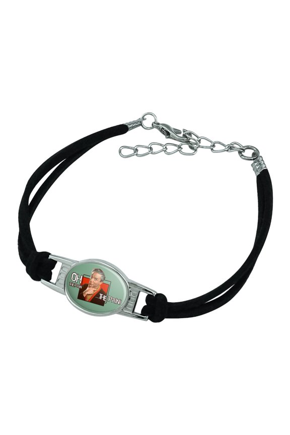 Oh The Pain Doctor Smith Lost In Space Novelty Suede Leather Metal Bracelet