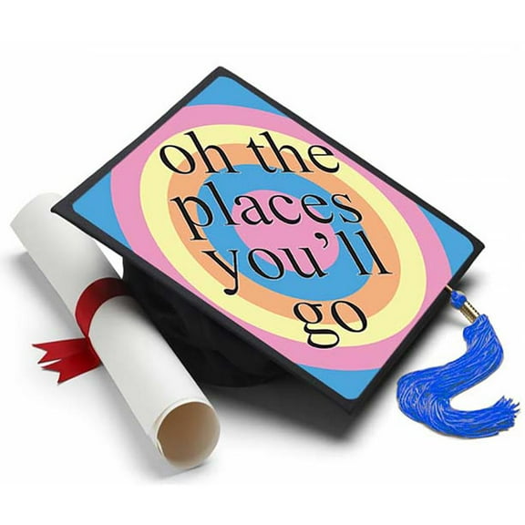 Oh The Places You'll Go Grad Cap Tassel Topper