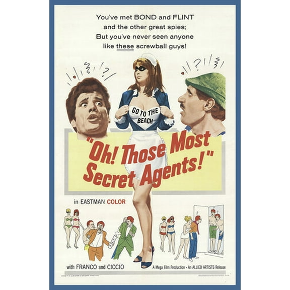 Oh! Those Most Secret Agents! (DVD), Sinister Cinema, Action & Adventure