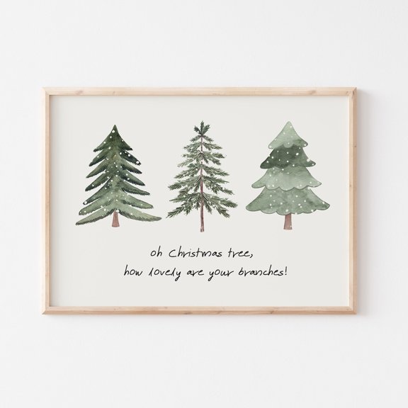 Oh Tree How Lovely Are Your Branches Print, Classic Decor, Minimalist Art Print Wall Art, Modern Wall Decor, 16x24 UNFRAMED