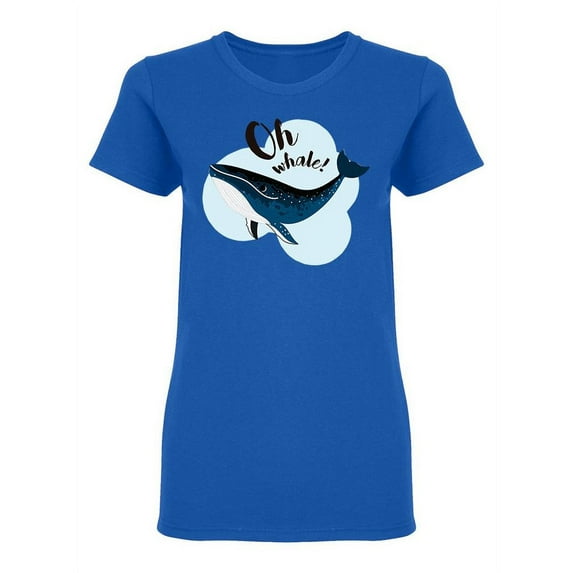 Oh Whale Shaped T-Shirt Women -Image by Shutterstock, Female Medium