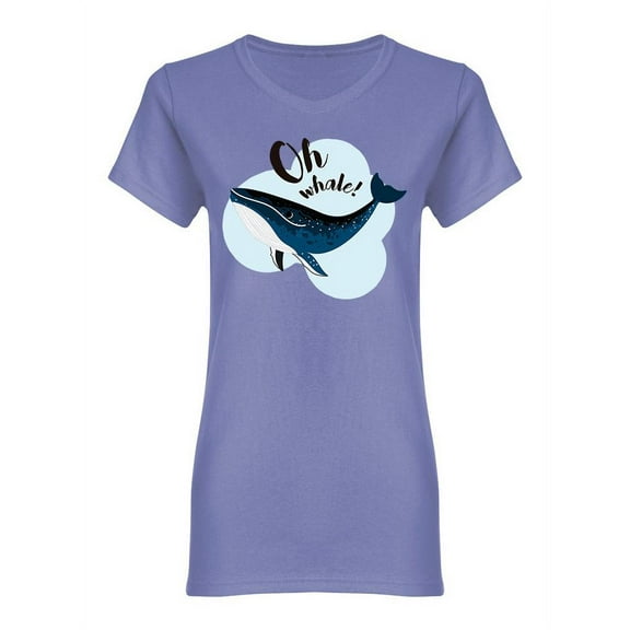 Oh Whale Shaped T-Shirt Women -Image by Shutterstock, Female Small