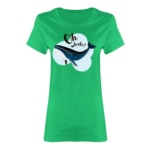 Oh Whale Shaped T-Shirt Women -Image by Shutterstock, Female XX-Large