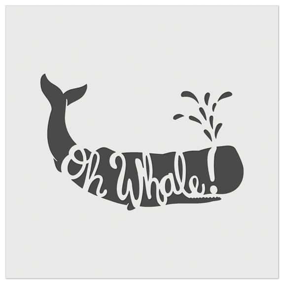 Oh Whale Well DIY Cookie Wall Craft Stencil - 9.0 Inch