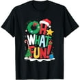 thumbnail image 1 of Oh What Fun Christmas T-Shirt With Wreath And Tree T-Shirt, 1 of 3