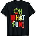 thumbnail image 1 of Oh What Fun Christmas With Wreath And Tree T-Shirt, 1 of 3