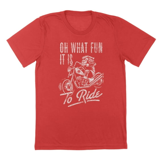 Oh What Fun Humor Graphic Red Mens T-Shirt