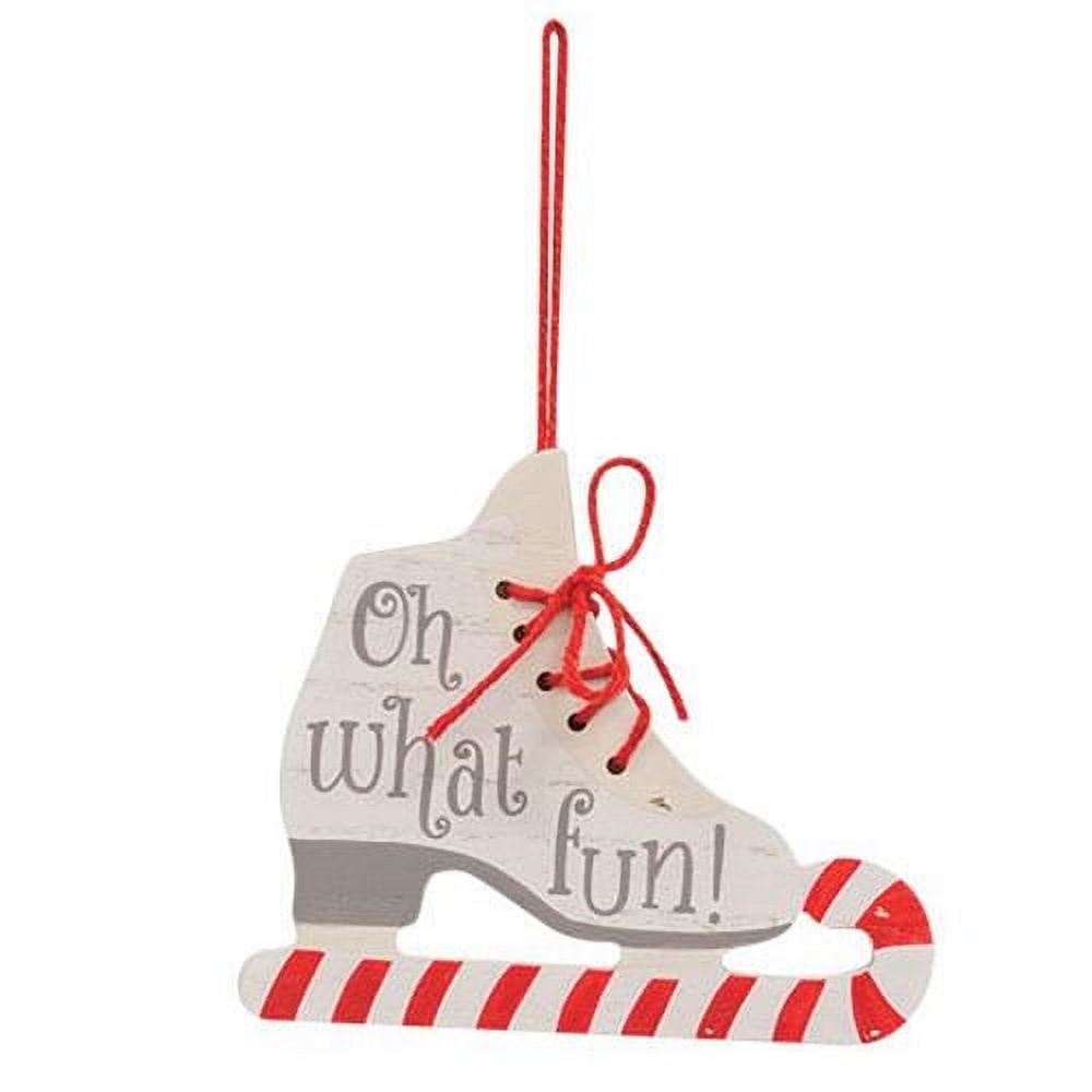 *Oh What Fun Ice Skate Wood Ornament
