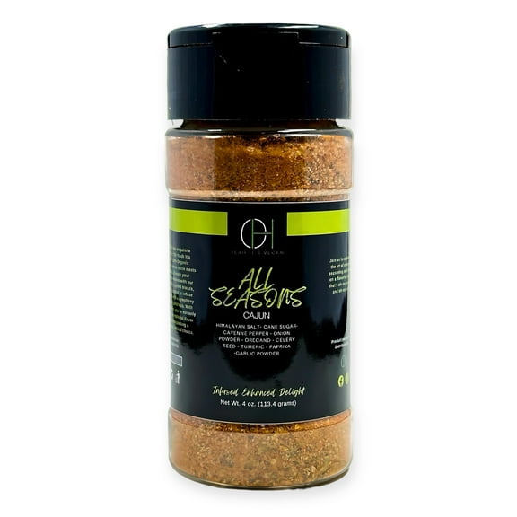 Oh Yeah It's Vegan | All Seasons | Cajun Seasoning | All Purpose | 4oz | 100% Natural Ingredients