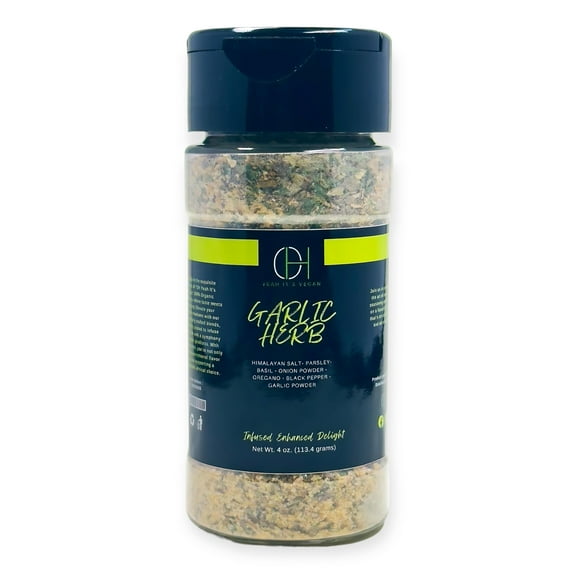 Oh Yeah It's Vegan | Garlic & Herb | Mixed Spices and Seasonings | 4oz | 100% Natural Ingredients