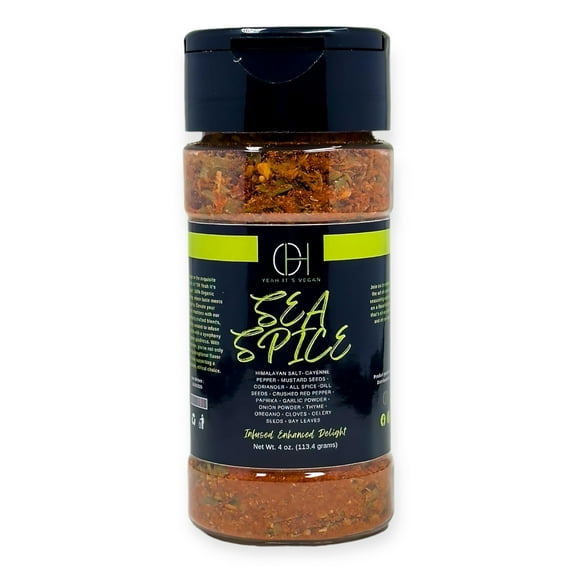 Oh Yeah It's Vegan | Sea Spice | Boil-in bottle | Seafood Seasoning | 4oz | 100% Natural Ingredients