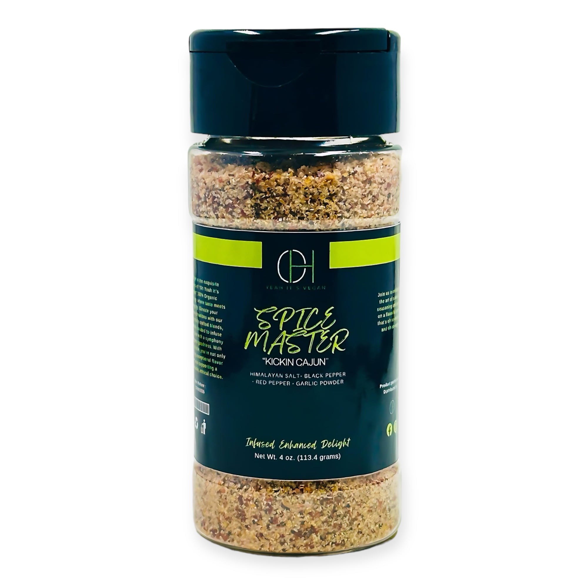 Oh Yeah Master Oh Yeah It's Vegan | Spice Master | Kickin Cajun | 4oz | 100% Natural ...