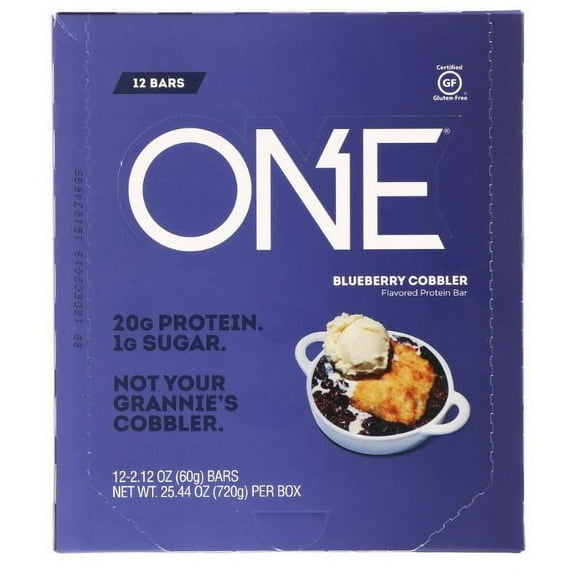Oh Yeah!, One Bar, Blueberry Cobbler, 12 Bars, 2.12 oz (60 g) Each(pack of 1)