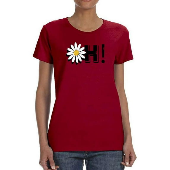 Oh Yellow Daisy T-Shirt Women -Image by Shutterstock, Female Medium
