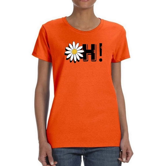 Oh Yellow Daisy T-Shirt Women -Image by Shutterstock, Female XX-Large