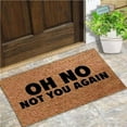 thumbnail image 1 of Oh No Not You Again Mats for Front Door Entry Front Porch Doormat Non-Slip Carpet Rugs Floor Mat Decorative for Home Bathroom Kitchen Indoor 18x30 Inch, 1 of 6