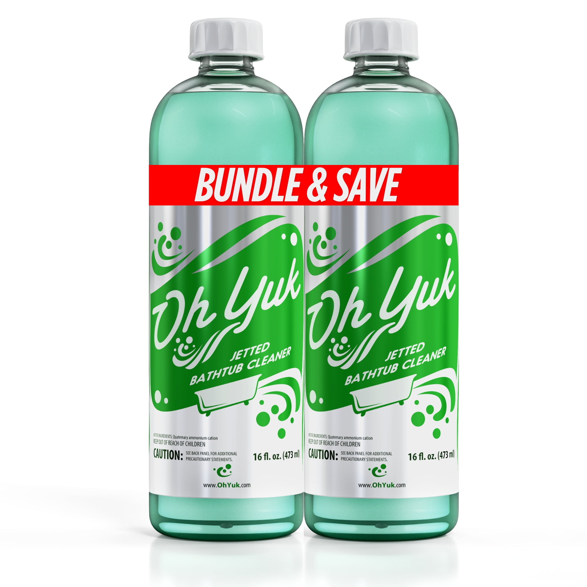 Oh Yuk Jetted Tub Cleaner - Two 16 Ounce Bottles