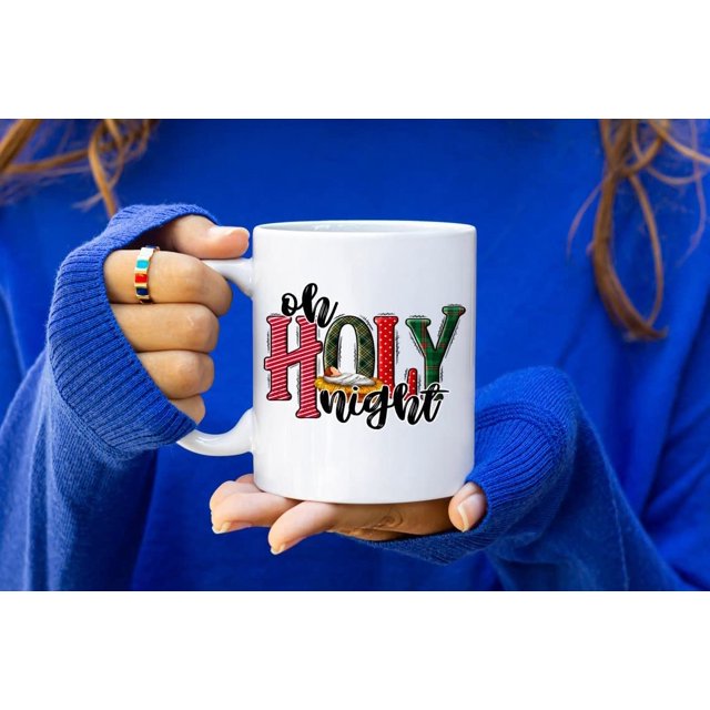 Oh holy night Mug, Christmas Coffee Mug, Christian Christmas Mug